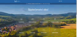 Homepage webové stránky spolecenstviobci.cz