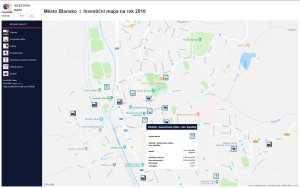Blansko: Investiční mapa města
