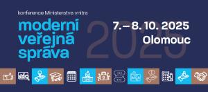 IX. ročník výroční konference Moderní veřejná správa 2025 se uskuteční 7.- 8.10.2025 v Olomouci 2